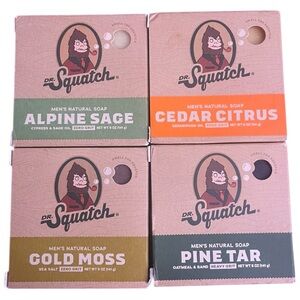 Dr. Squatch Men's Natural Soap Set of 4